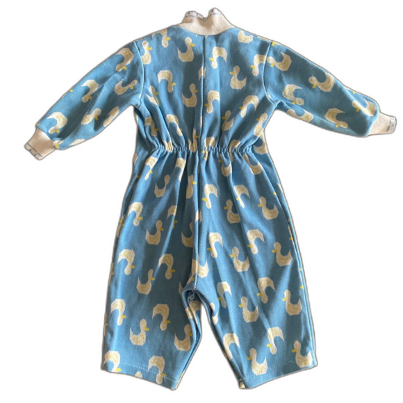 Vintage Sears Blue Duck Coverall/Romper Boys' Medium Infant - Picture 2 of 10